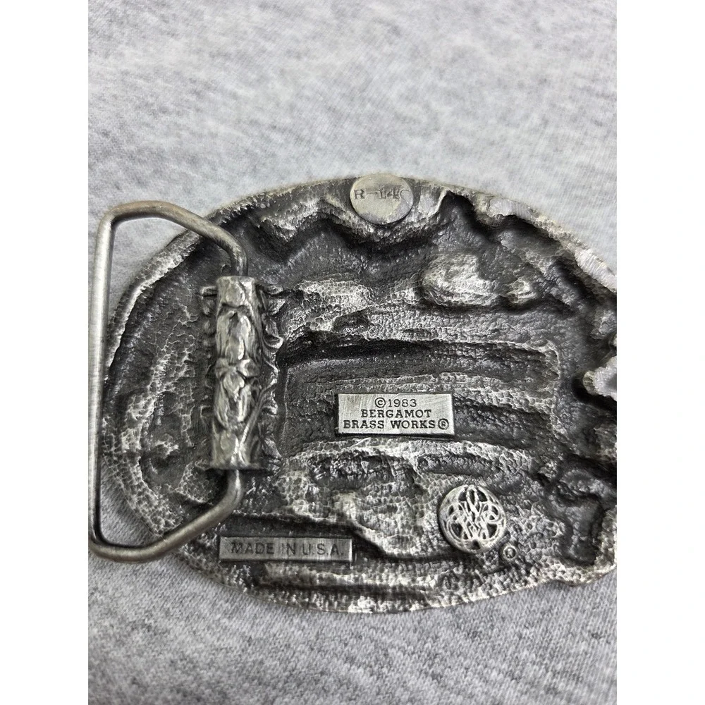 1983 Bergamot Brass Works Proud To Be A Veteran Belt Buckle